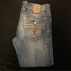 Men’s Rock Revival jeans bootcut 36x29 prestige condition!